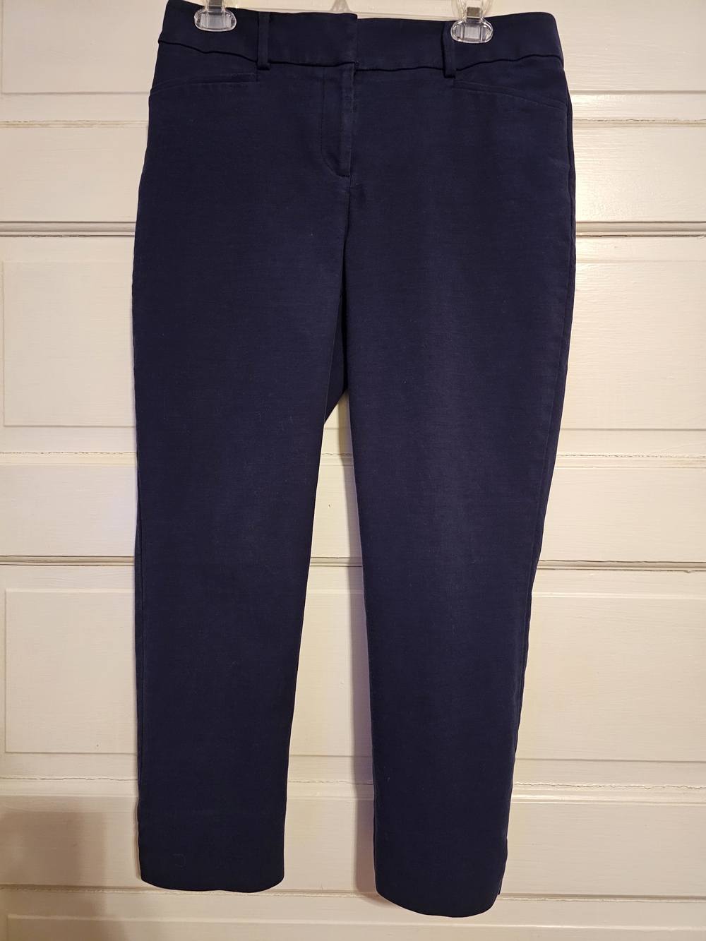 LOFT The Riviera Pant Julie Fit Navy Blue Trousers Size 8